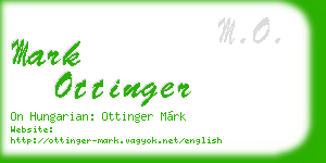 mark ottinger business card